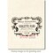 Deep Red Stamps French Perfume Label Rubber Cling Stamp 3.5 x 2.25 inches